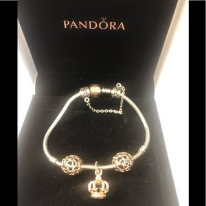 Authentic Silver & Rose Gold Pandora